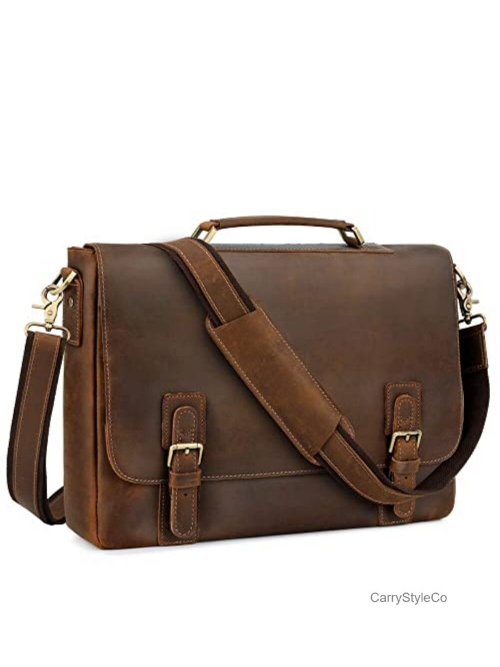 Leather Briefcase for 15.6" Laptop